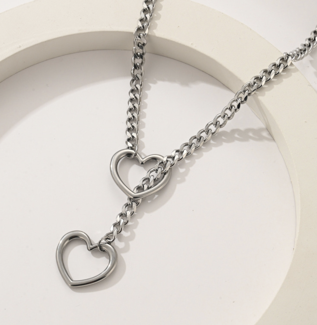 Collier Lariat Cœur